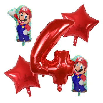 5pcs Super Mario Balloner 30
