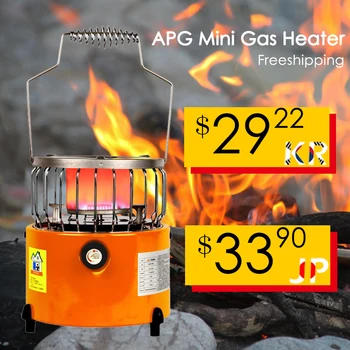 APG Mini Gas Varmer Butan Varmelegeme Mini isfiskeri Varmelegeme Udendørs Bærbare Varmelegeme til Flydende Gas Vandvarmer-Ovn, Gas Varmer