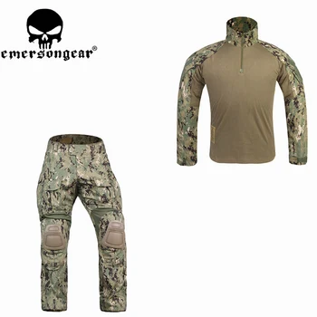 Bekæmpelse af Ensartet Taktiske Bukser med knæbeskyttere Mulitcam Shirt AOR2 G3 emerson Bukser Militær Hær Jagt Tilbehør Party