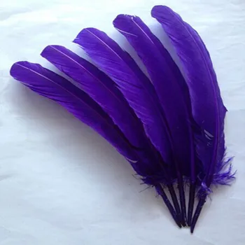 25-30cm 50stk/meget ren blå svane 10-12 tommer goose fjer plumes part hat dekorationer Tyrkiet fjer