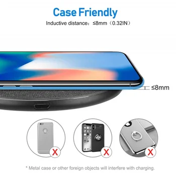 Tongdaytech 10W Qi Trådløse Oplader Til Iphone X 8 11 Pro Max Metal Hurtig Oplader Til Samsung S10 S9 S8 Carregador Sem Fio