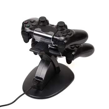Dobbelt-Controllere Oplader Oplader Dock Stand Station Til PS 4 Spil Gaming Trådløse Controller Konsol