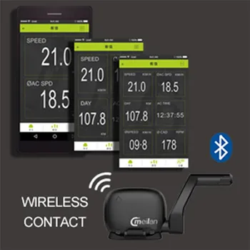 MEILAN C3 Trådløse Cykel Hastighed Sensor &Kadence Sensor Vandtæt Bluetooth-BT4.0 sensore til Cykel Computer speedometer Træner