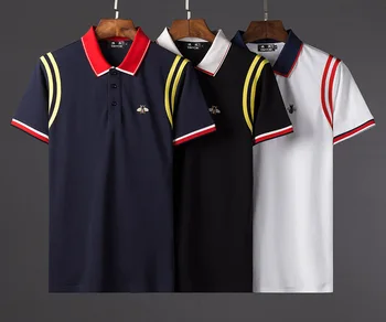 Herre New sommeren Polo Shirt Mænd er top kvalitet bomuld Herre Polo Shirt Kort Ærme, Broderet Polo Shirt Mandlige Mærke Tøj
