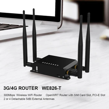 ZBT WE826-T2 4G SIM-WIFI-router 4G LTE router Avancerede 3G-4G belastning WiFi 100M GSM LTE router, VPN PPTP, L2TP SIM-kort router