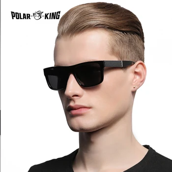POLARKING Mærke Polariserede Solbriller Mænd Runde plads Rejse kørsel Sol Briller af Høj Kvalitet Fiskeri-Brillerne Oculos Gafas