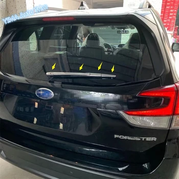 Lapetus Bil Styling Bag Forruden Window Wiper Beskyttelse Frame Cover Trim 4 Stk ABS-Passer Til Subaru Forester 2019 2020 2021