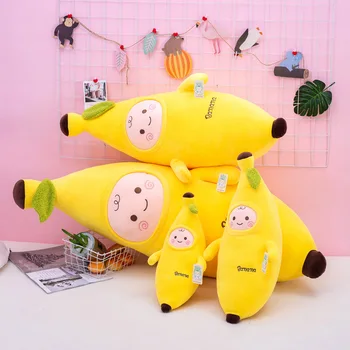 90cm Giant Nye Søde Tegneserie Banan Plys Pude med Fyld Toy Kreative Frugt Pude Hjem Dekoration Fødselsdag Gave til Børn