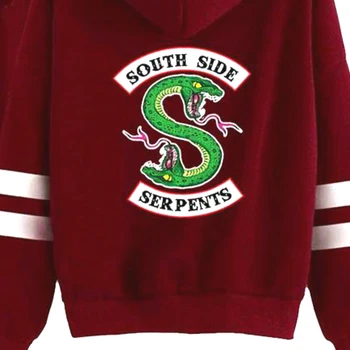 Riverdale Southside Slanger Harajuku Sweatshirt Hættetrøje Til Kvinder Sydlige Side Slanger Snake Print Hoody Kvinder Cosplay Kostumer