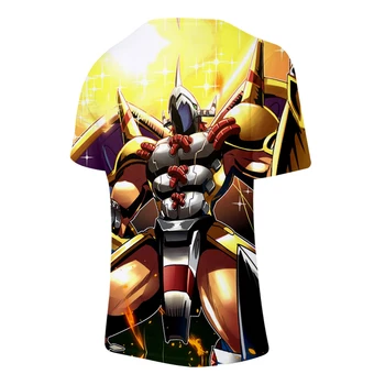 T-Shirt mænd Digimon Kæmper Tyrannosaurus Tegnefilm Mænd kortærmet TShirt Casual Hip Hop Streetwear print t-shirt til mænd