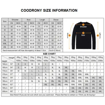 COODRONY Casual Skjorter Plus Size langærmet Shirt til Mænd Kjole Mærke Tøj 2019 Efteråret nyankomne Bomuld Camisa Masculina 8743