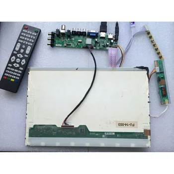 Kit Til LP141WX1(TL)(A2) TV-VGA USB-AV 30pin DVB-C DVB-T Digital HDMI remote Panel Controller board 1280X800 1 CCFL LCD-14.1