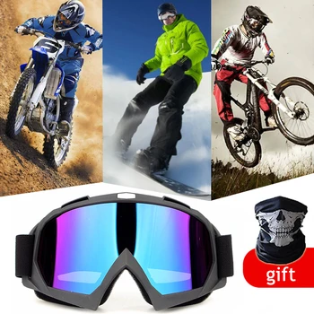 Nye Motocross Beskyttelsesbriller Motorcykel Briller Ridning Cykel Racing Beskyttelsesbriller Moto Hjelm Briller Skiløb Motorcykel Vindtæt Briller