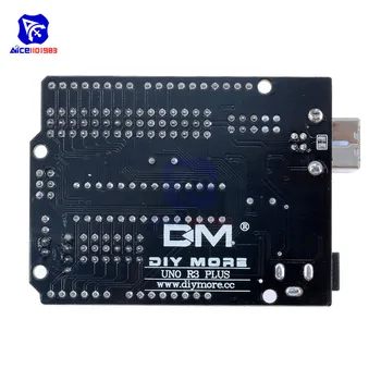 Diymore DM Serien UNO R3 PLUS Atmega328P Atmega16u2 udvidelseskort Microcontroller SPI IIC for Arduino