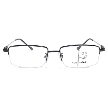 2019 Anti-blå Progressiv multifokal læsning briller mænd smart zoom læsning briller kvinder langt nær sight presbyopic briller 50