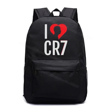 Cristiano Ronaldo Rygsæk CR7 Rygsæk Studerende skoletasker Børn, Dreng, Pige Skole Gave Nye Tasker Mode Rygsæk Laptop Taske