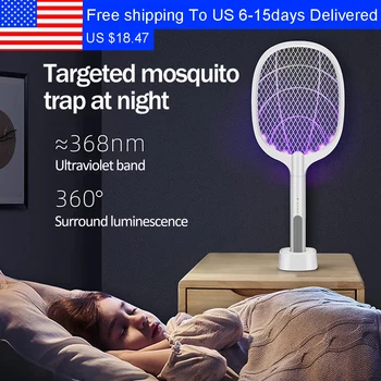 3000V Elektriske Mosquito Killer Med UV-Lampe USB-1200mAh Genopladelige Bug Zapper Sommeren Flyve-Swatter Fælde Hjem Fejl Insekt Ketcher