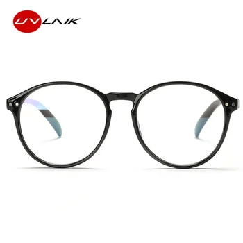 UVLAIK Optisk Klar Briller Ramme Mænd Kvinder Vintage Runde Briller Retro Håndlavet Cirkel Klar Linse Gennemsigtige Briller