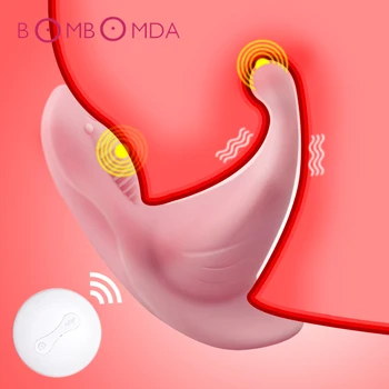 Bærbare Klitoris Stimulator Vibrator Til Kvinder Trådløs Fjernbetjening Vibrator Usynlige Trusser Tunge Vibrator Adult Sex Toy