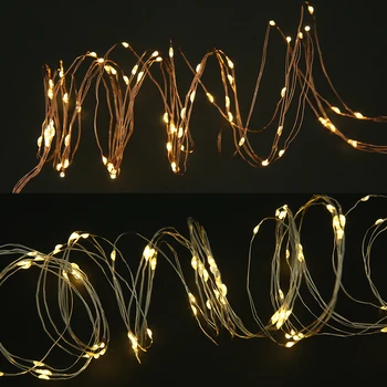 100 Lysdioder Vinstokke Lys kobbertråd Gren Llights LED Fe String Lys DIY Udendørs julefrokost, Bryllup Haven Dekoration