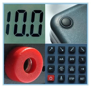 Proces kalibrator Tester Modstand Spænding Meter, 4-20mA 0-10V/mV-Signal Generator Kilde PT100 termoelementer temperatur