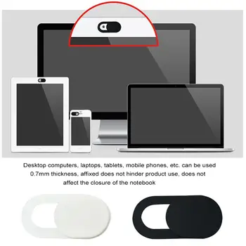 6stk WebCam Dække Lukker Magnet Skyder Plastic Til iPhone Web Bærbar PC Til iPad, Tablet, Kamera, Mobiltelefon Privatliv Sticke