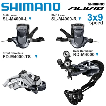 SHIMANO ALIVIO M4000 3x9v Groupset med Shifter Foran Bagskifter 3x9-hastighed Originale dele
