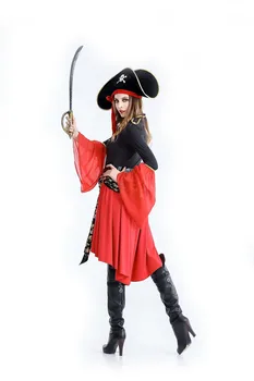 Kraniet Sexet Pirat Kostume Til Kvinder Voksen, Halloween, Karneval Kostumer Fantasia Fancy Kjole Disfraz Mujer Adulta