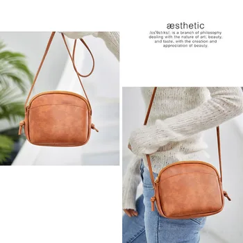 Nye Solid Farve Kvinder Shell Messenger Taske Mode Elegant Lynlås Lukning Skulder Bag Crossbody Taske Pung Tote Handbag