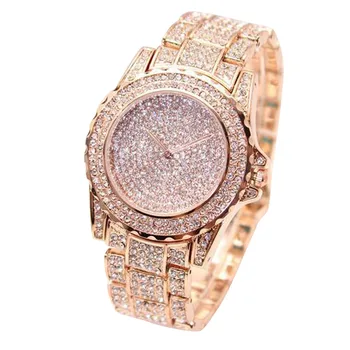 2020 armbånd ur armbåndsur kvinder montre luxe femme Luksus Diamanter Analog Quartz Vogue mærke ur vrouwen horloges #N03
