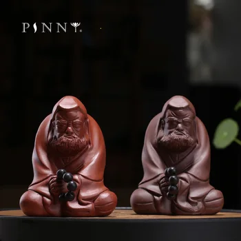 PINNY Lilla Ler Dharma Te Pet Håndlavet Dharma Statue Dekoration Hjem Tilbehør til Udsmykning Zen Kreative Smykker