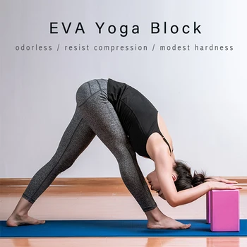 Yoga Block Rekvisitter Skum Blok Strækker Støtte Fitness Pilates Yoga Block Motion Fitness Sport