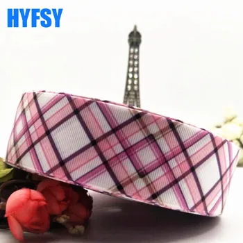 Hyfsy 10070 Diamant korn bånd 10 m DIY gave indpakning hovedbeklædning håndlavede materialer Grosgrain bånd Pink/blå 38mm