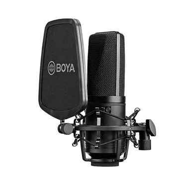 BOYA M800/M1000 Professionelle Stor Mikrofon, Low-cut Filter Kardioid kondensatormikrofon til Live-optagelse af video studio Video kamera