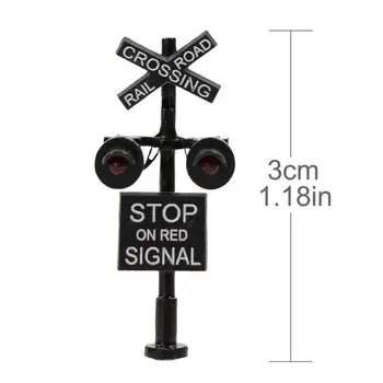 1 Enhed N Skala Model Railroad Crossing Signaler LED-Hoved, 1:160 Model Trafik Singal og Kredsløb Flasher JTD150RP