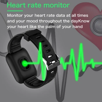 Smart Ur til Mænd pulsmåler Fitness Tracker Skridttæller Kvinder Armbånd Armbånd Smartwatch til Android Apple Ur IOS