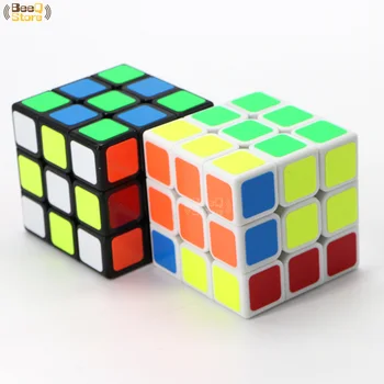 Shengshou Ledgen Magic Cube 3x3x3 3layer 56mm Puslespil Professionelle Hastighed Cube 3x3 Sort Mærkat Pædagogisk Legetøj Til Barn