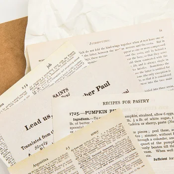 Gamle bøger i Serien Scrapbooking/Kort fremstilling/Journalisering Projekt DIY Kraft Retro brevpapir, Kort Stykke