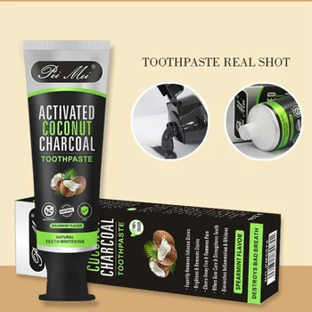 1pc Bambus Trækul Tandpasta Dyb Udrensning Munden Bakterie Fjernelse mundhygiejne Produkt Makeup Tand Pasta Maquiagem 100g