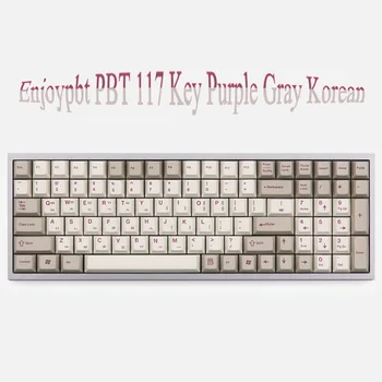 Enjoypbt PBT-koreanske 117 Keycap Cherry højde For Mekanisk Gaming Tastatur