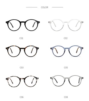TANGOWO TR90 Briller Ramme Kvinder Retro Runde Recept Briller 2020 Design, Mode Mænd Sort Optisk Nærsynethed Brillerne CP1007