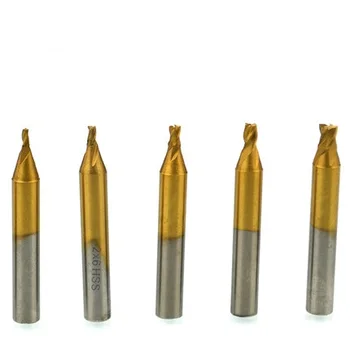 Enhver længde af Høj Kvalitet HSS Titanized endefræsere Fræsning Tasten Cutter Til Lodret Vigtige maskindele 1.0&1.5&2.0&2.5&3&4mm