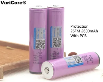 VariCore 4STK Nye Originale til 18650 ICR18650-26 2600mAh Med Beskyttelse Genopladelige Batterier