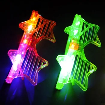 3pcs / Light emitting fem takkede stjerne bold dance party koncert rekvisitter lysende LED dekorative fluorescerende briller Gratis Fragt