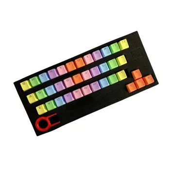 37 Vigtige Mekanisk Gaming Tastatur Praktiske Baggrundsbelyst Keycap Sæt PBT-Udskiftning Farverig Mode Translucidus Computer Tilbehør