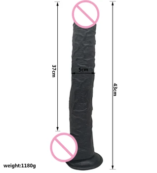 43*5CM Super Lang Enorm Dildo sugekop Realistisk Penis Stor Pik Sex Legetøj Til Kvinde Gigant Stor Blød Dildo Anal Plug Hest Dildo