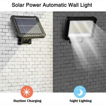 LEADLY COB LED Solar Light Sol Lampe Motion Sensor Udendørs Have Spotlight Solar Powered Væg Lampe Til Gade, Vej Courtyard