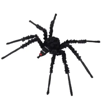 Plys Stor Edderkop Halloween Dekoration Horror Plys Spider Legetøj Simulering Simuleret Spider Fools Day Halloween