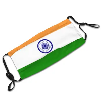 Indien Indiske Flag Ikke-Disponible Munden Ansigtsmaske Støvtæt Maske Med Filtre Til Beskyttelse Åndedrætsværn Maske Dæmpe