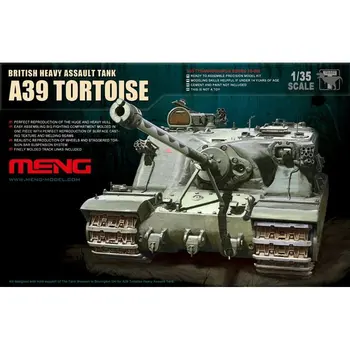 Meng Model TS-002 1/35 Bristish Heavy Assault Tank A39 Skildpadde - Skala Model Kit
